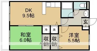 郡慶マンション(脚折町)【3階】の間取り