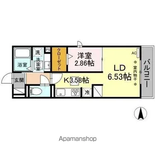 グランヴィア徹明通【1階】の間取り