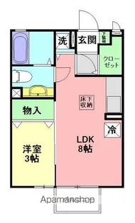 シャトレーあしがら【1階】の間取り