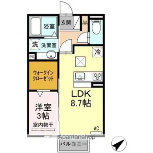 リブフラット【1階】の間取り