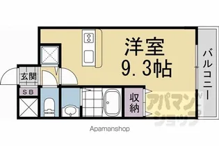 EXCEED御所東【503号室】の間取り