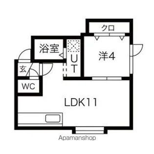 アークコート美園Ⅱ【2階】の間取り