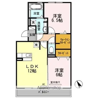 プレザントシティー長久手【2階】の間取り