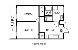 シティハウスK【405号室】の間取り