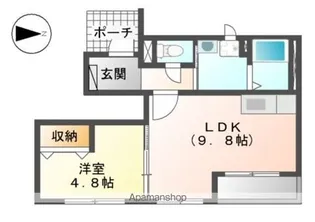 GRAN FELICIAS【106号室】の間取り
