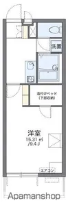 レオパレス太子堂【3階】の間取り