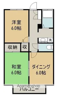 フォブール横山B棟【203号室】の間取り