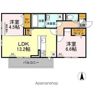 プレジデント持田 A棟【3階】の間取り