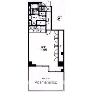 A−PLACE田町イースト【8階】の間取り