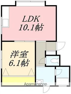 コーポおがさわら【202号室】の間取り