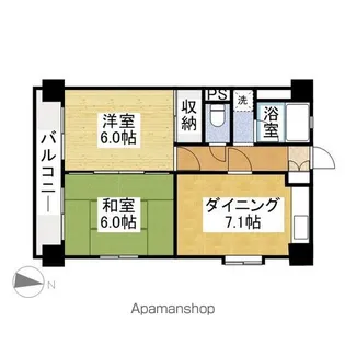 吉村ビル【4階】の間取り