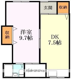 フェリスタス【102号室】の間取り