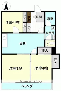エールシャイン【302号室】の間取り