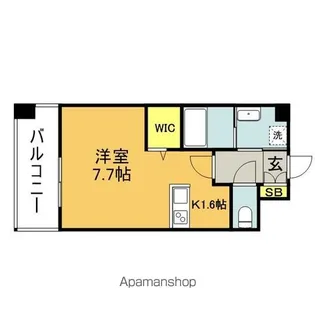 エンクレスト博多駅東Ⅱ【7階】の間取り
