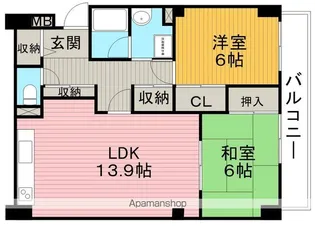 CALME J−1【3階】の間取り