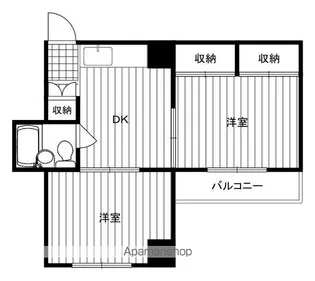 ジュネパレス新松戸第7【3階】の間取り