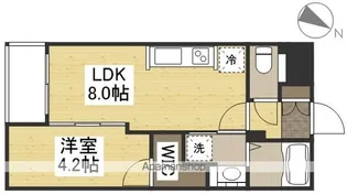 月光 新倉敷駅前【2階】の間取り
