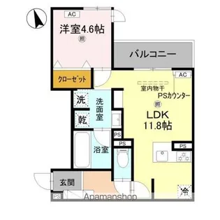 メゾンルル赤川【3階】の間取り