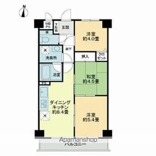 ライオンズマンション大泉学園第3【5階】の間取り