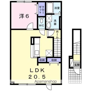 グランソレイユ【2階】の間取り