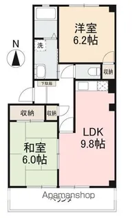 ファミリア大橋【1階】の間取り