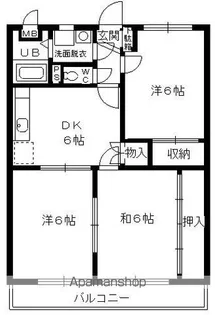 グランパ春【303号室】の間取り