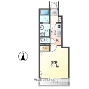 メープルタウン B棟【1階】の間取り