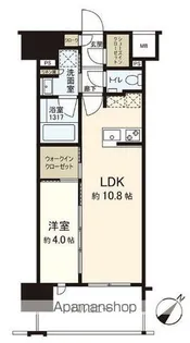 オープンレジデンシア博多住吉【806号室】の間取り