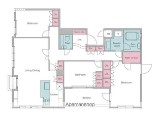 レジディア上目黒【3階】の間取り