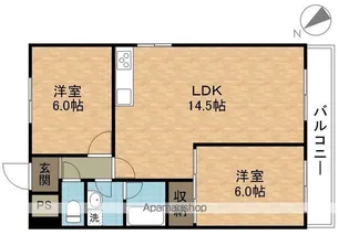 第36長栄ガーデンハイツヤマキ【706号室】の間取り