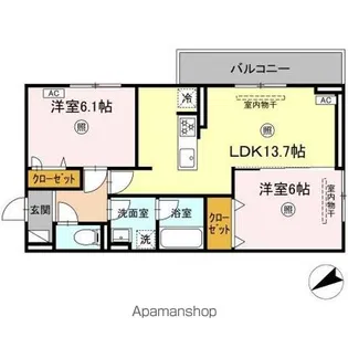 セルヴェール【2階】の間取り