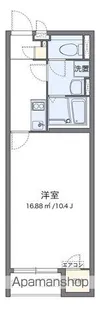 クレイノシャイン【108号室】の間取り