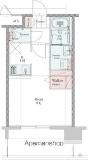 エンクレスト博多PREMIER【9階】の間取り