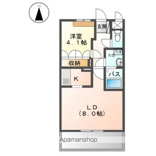 パンションリシェス(PENSION RICHESSE)【1階】の間取り