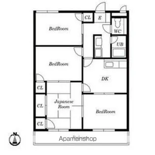 タウンハウス川名【104号室】の間取り