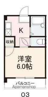 コート西ハゼⅠ【4階】の間取り