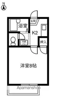 ハイツ岡本Ⅰ【2階】の間取り