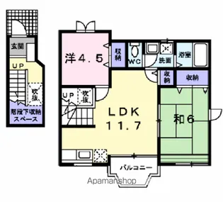 サンシャイン【2階】の間取り