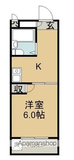 HAL井上ビル【2B号室】の間取り