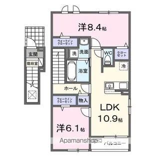 JO TOWN Ⅲ【2階】の間取り