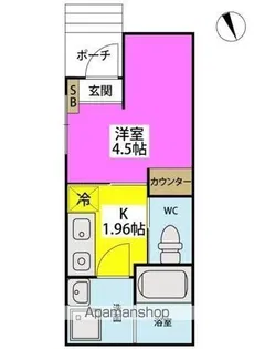 トライアングルヒルズⅡ【1階】の間取り