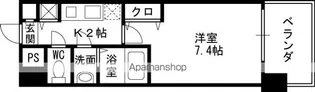 ルミエール野田阪神 本館【1003号室】の間取り