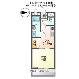 プリヴェール【1階】の間取り