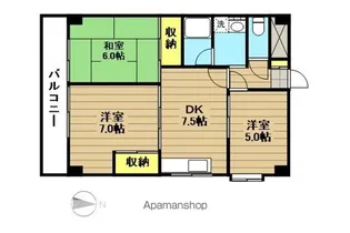 メゾン戸田【203号室】の間取り