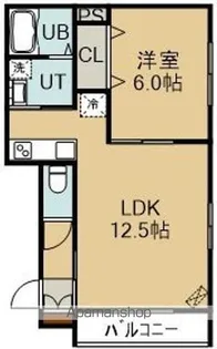 グランドソレーユ(グランドソレーユ)【202号室】の間取り