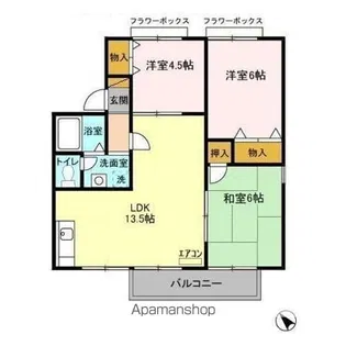 メゾンルシェリ【2階】の間取り