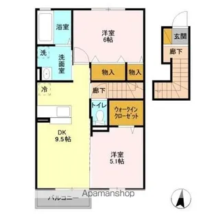 セジュール輝【2階】の間取り