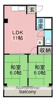 第2リバーサイド清水【1階】の間取り