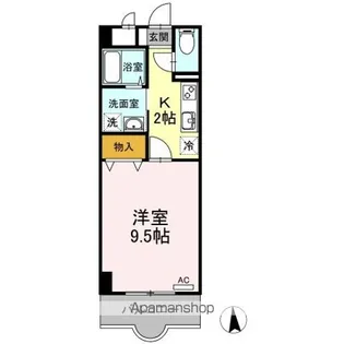 ラ・プティット・ファデット【2階】の間取り