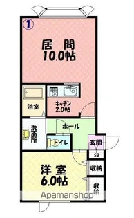 レストクローヴ【101号室】の間取り